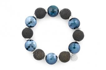 Armband Lizas "Blue Moon"  Blau/Grau 